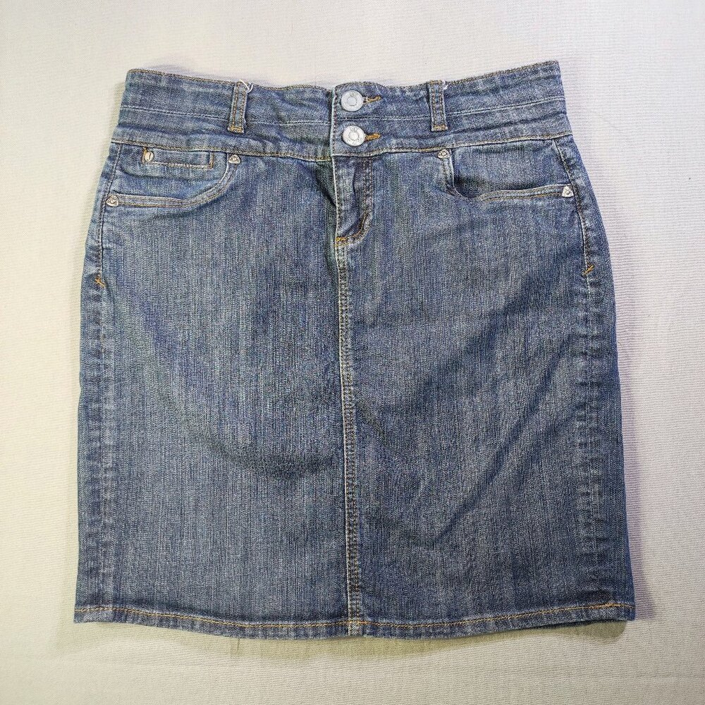 KUT from the Kloth jean pencil skirt women's size 10 denim blue